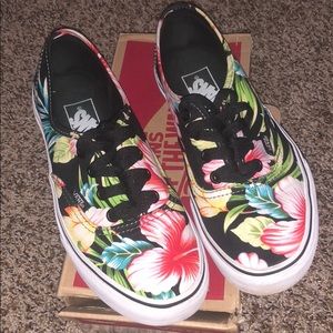 Hawaiian floral Vans